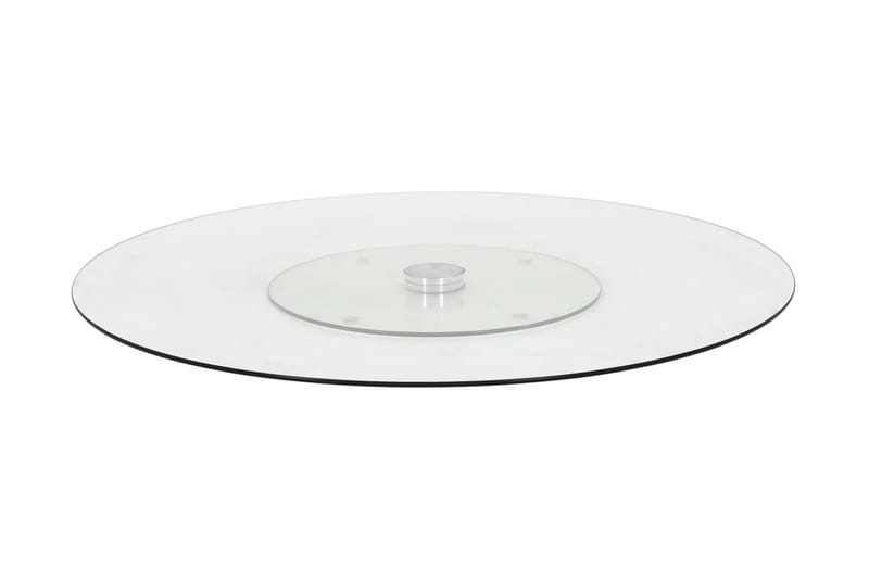 Roterende serveringsbrett gjennomsiktig 60 cm herdet glass - Gjennomsiktig - Serveringsbrett & serveringsfat - Brikker & tallerkener