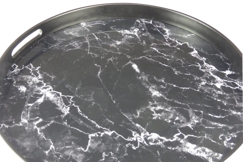 Saturn Serveringsbrett - Svart / Glass / Plast - Servering & borddekking - Brikker & tallerkener - Serveringsbrett & serveringsfat