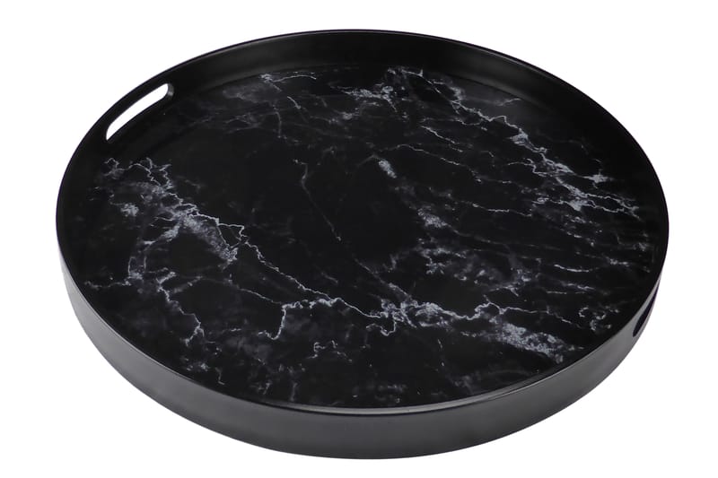Serveringsbrett Dorene, Svart | Glass | Plast