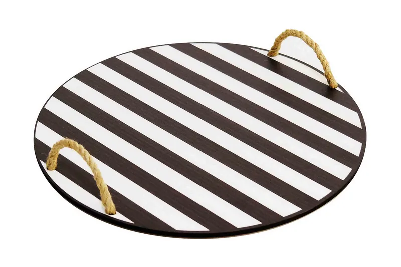 Serveringsbrett, Svart/Hvit