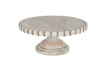 Tårtfat Beliani Memfis Light colored wood||White - Servering & borddekking - Brikker & tallerkener - Serveringsbrett & serveringsfat