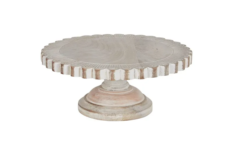 Tårtfat Beliani Memfis Light colored wood||White