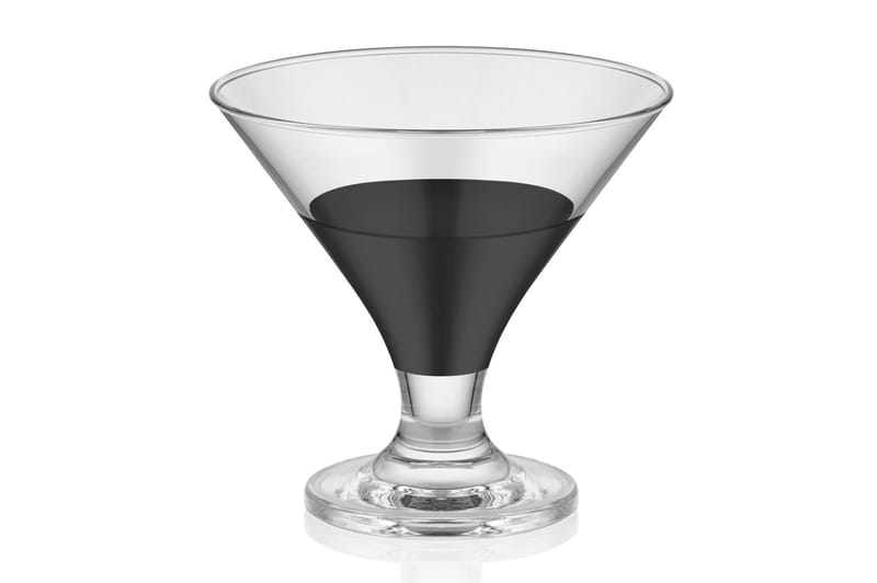 Glasssett 6- pk - Svart - Cocktailglass