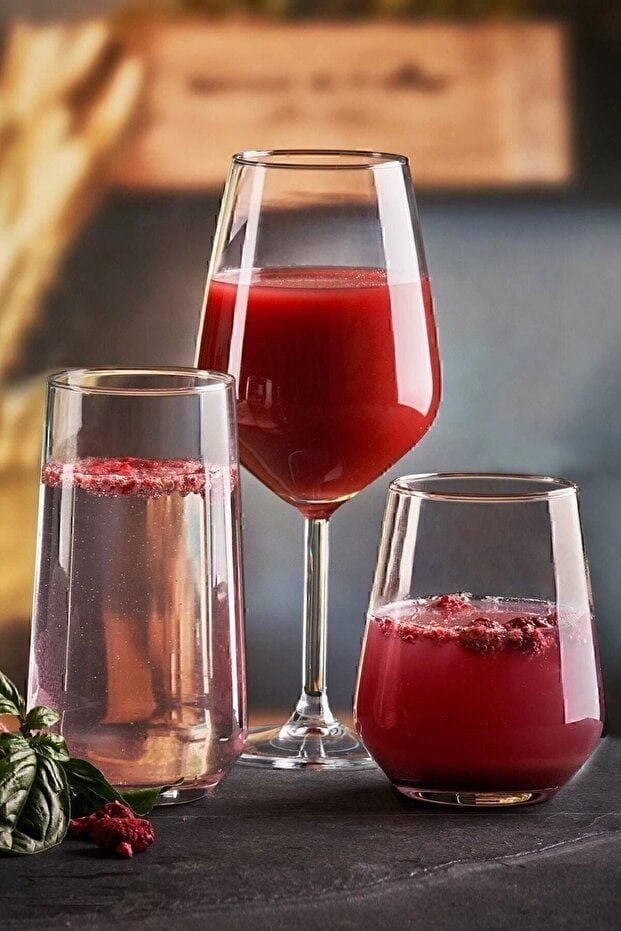 Glassett (18 deler) Opviq Allegra (26 x 35 x 18 cm) Transparent - Transparent - Servering & borddekking - Glass - Highballglass & Longdrinkglass