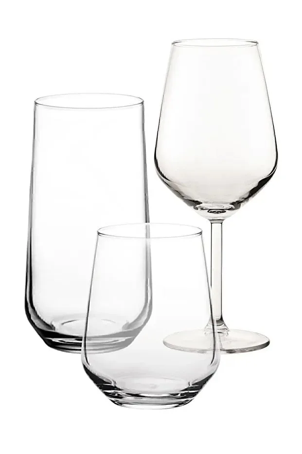 Glassett (18 deler) Opviq Allegra (26 x 35 x 18 cm) Transparent - Transparent - Servering & borddekking - Glass - Highballglass & Longdrinkglass