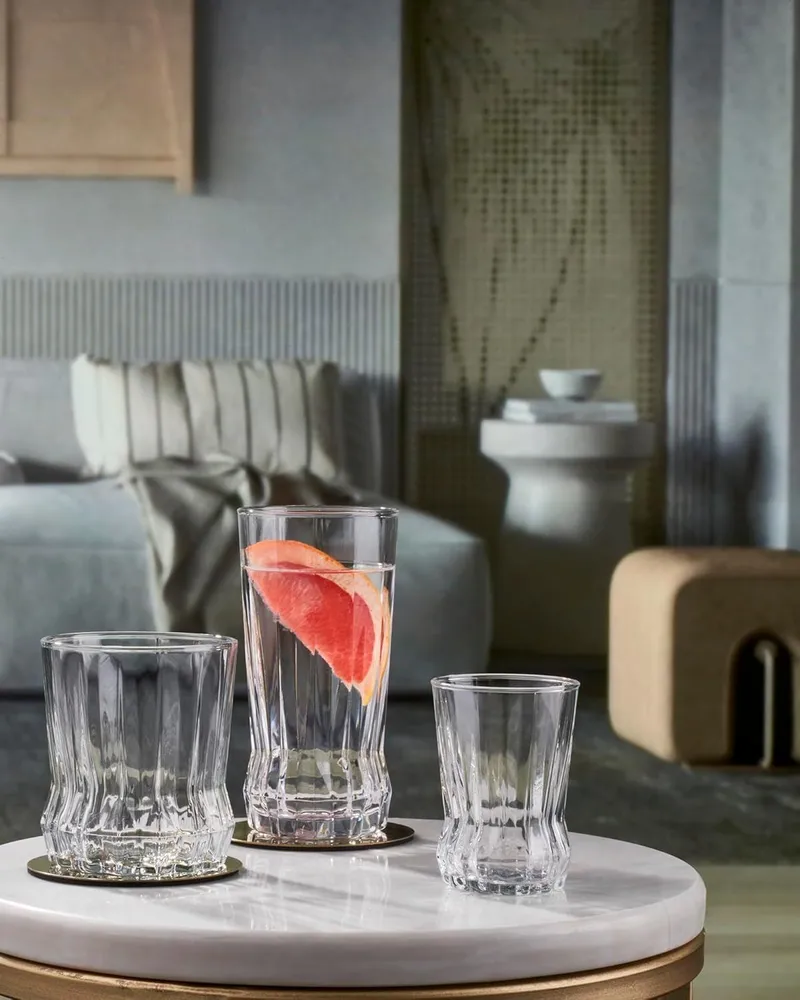Glassett (18 deler) Opviq Gaia (7 x 7 x 14 cm) Transparent - Transparent - Servering & borddekking - Glass - Highballglass & Longdrinkglass