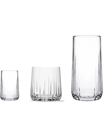 Glassett (18 deler) Opviq Nova (17 x 32 x 32 cm) Transparent - Transparent - Servering & borddekking - Glass - Highballglass & Longdrinkglass