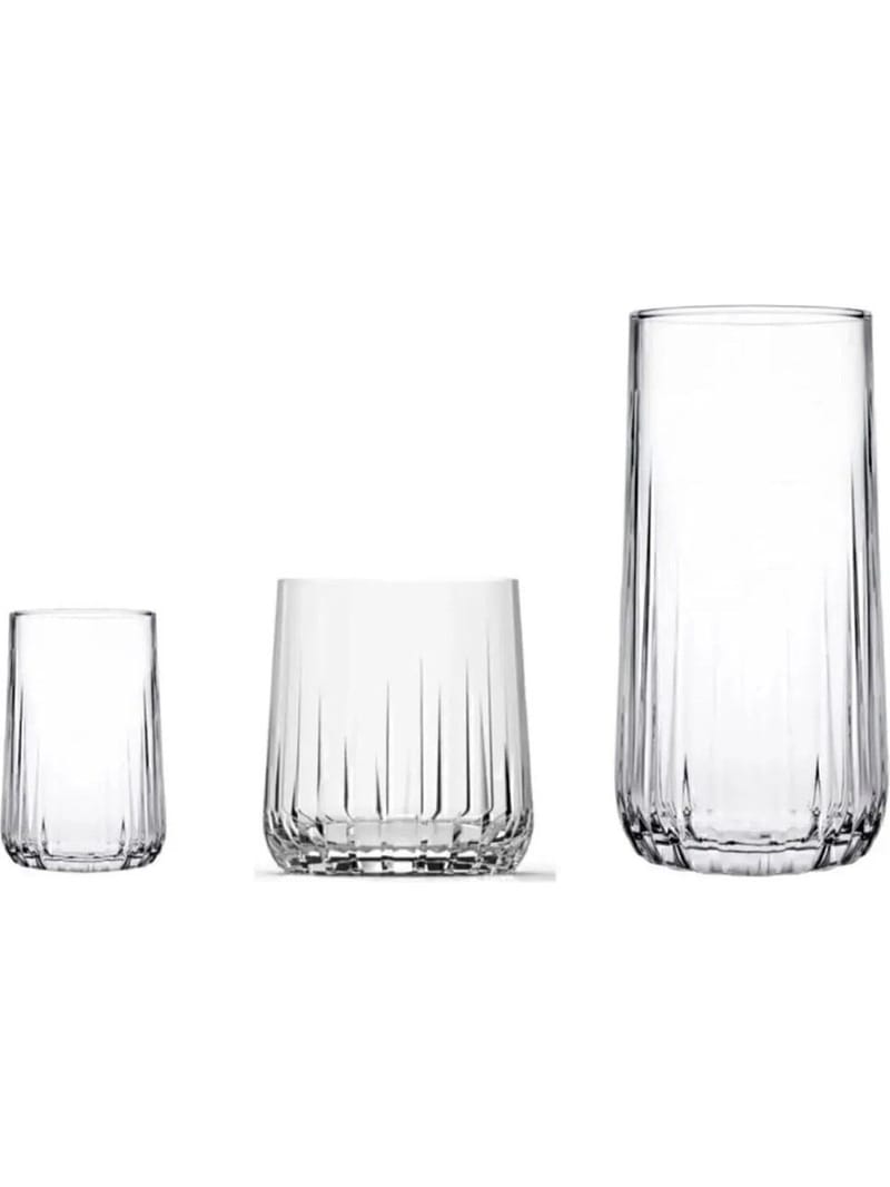 Glassett (18 deler) Opviq Nova (17 x 32 x 32 cm) Transparent - Transparent - Servering & borddekking - Glass - Highballglass & Longdrinkglass