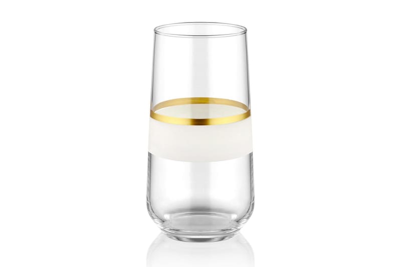 Vannglass - Hvit/Gull - Servering & borddekking - Glass - Vannglass