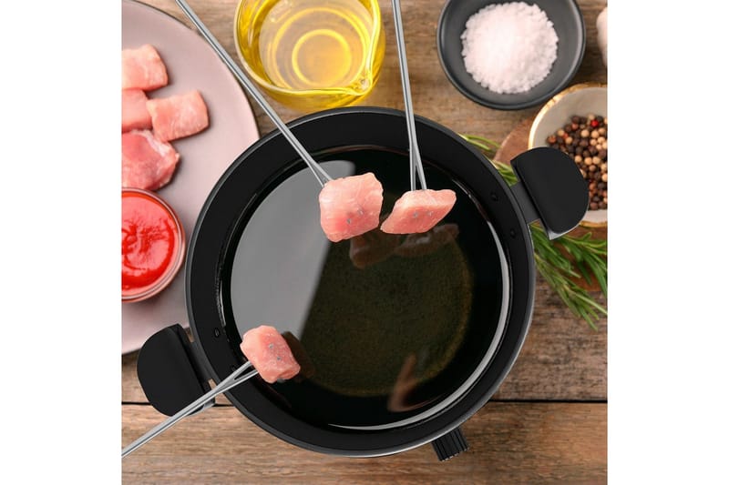 Fonduegryte Black+Decker 2L - Sølv - Servering & borddekking - Gryter & kasseroller - Fonduegryte