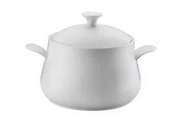 Adine Støpejernsgryte 31x22 cm - Porselen/Hvit - Servering & borddekking - Gryter & kasseroller - Gryte