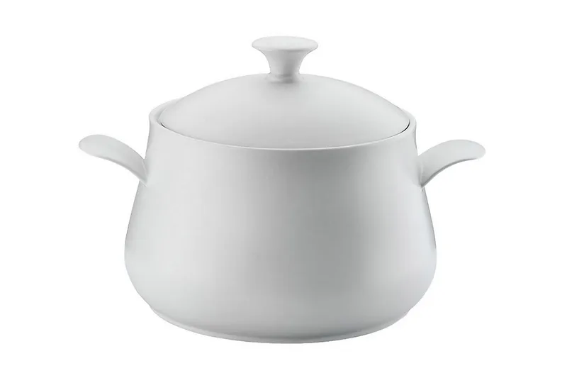 Adine Støpejernsgryte 31x22 cm - Porselen/Hvit - Servering & borddekking - Gryter & kasseroller - Gryte