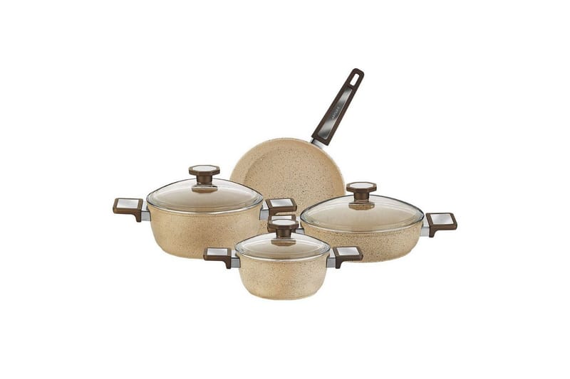 Pottesett (7 deler) Lenor 10 Svart - Svart - Servering & borddekking - Gryter & kasseroller - Stekepanner