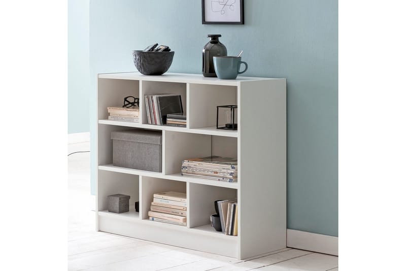 Bokhylle Wohnling Sponplate med 8 Oppbevaringshyller - Servering & borddekking - Karaffler og mugger - Glassflaske