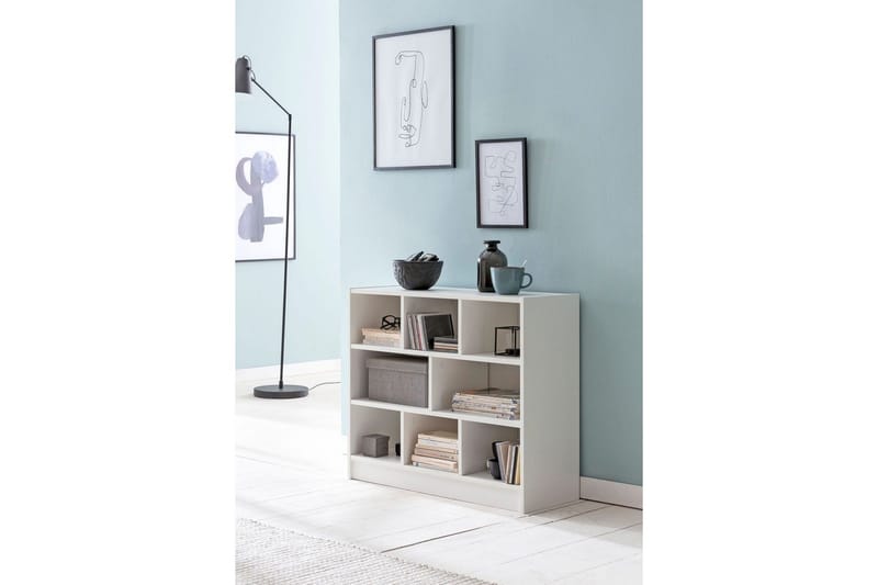 Bokhylle Wohnling Sponplate med 8 Oppbevaringshyller - Servering & borddekking - Karaffler og mugger - Glassflaske