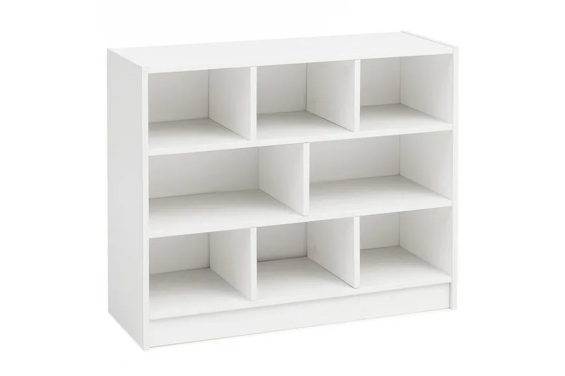 Bokhylle Wohnling Sponplate med 8 Oppbevaringshyller