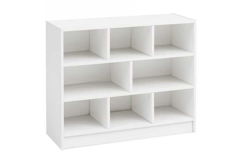Bokhylle Wohnling Sponplate med 8 Oppbevaringshyller