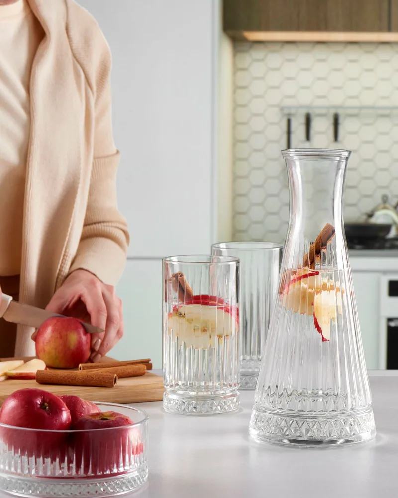 Glassflaske Opviq Elysia Karaf (12 x 12 x 29 cm) Transparent - Transparent - Servering & borddekking - Karaffler og mugger - Vannkaraffel