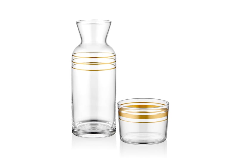 Vannkaraffel - Transparent - Bokser & syltetøyglass - Vannkaraffel - Glassmugge