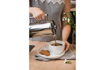 Kaffepresse Maku Gastro 1L Stål - Hvit - Servering & borddekking - Karaffler og mugger - Frenchpress & Kaffepresse