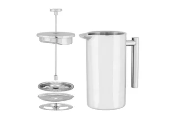 Kaffepresse Maku Gastro 1L Stål - Hvit - Servering & borddekking - Karaffler og mugger - Frenchpress & Kaffepresse