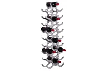 Vinstativ Wohnling Aluminiumstøp Håndpolert Plass til 27 Flasker Modern Loft - Oppbevaring - Hylle - Oppbevaringshylle - Vinstativ & vinhylle