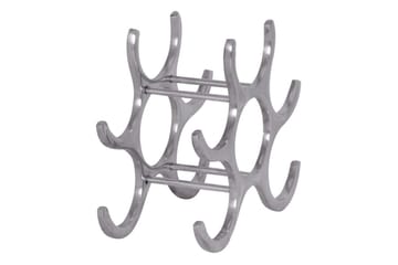 Vinstativ Wohnling Aluminiumstøp Håndpolert Plass til 6 Flasker Modern Loft - Oppbevaring - Hylle - Oppbevaringshylle - Vinstativ & vinhylle