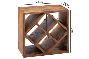 Vinstativ Wohnling Massivt tre plass til 8 flasker landstil - Servering & borddekking - Karaffler og mugger - Glassflaske