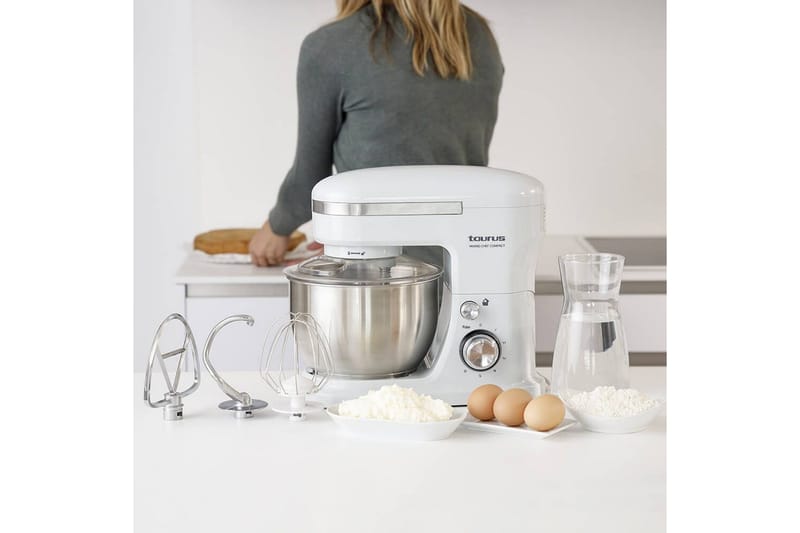 Kjøkkenmaskin Taurus Mixing Chef Compact 4L Hvit - Hvit - Servering & borddekking - Kjøkkenmaskin - Blande & hakke - Kjøkkenassistent