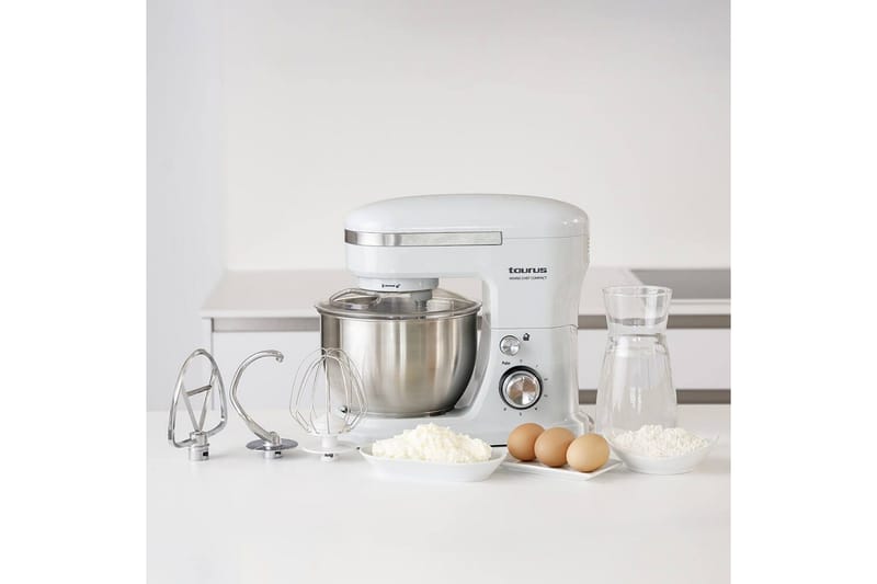 Kjøkkenmaskin Taurus Mixing Chef Compact 4L Hvit - Servering & borddekking - Kjøkkenmaskin - Blande & hakke - Kjøkkenassistent