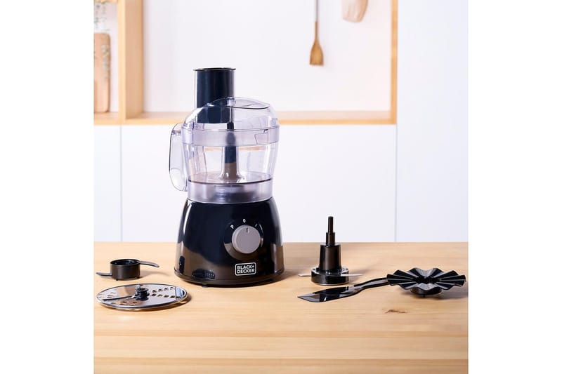 Matprosessor Black+Decker 600W Svart - Svart - Servering & borddekking - Kjøkkenmaskin - Blande & hakke - Foodprosessor