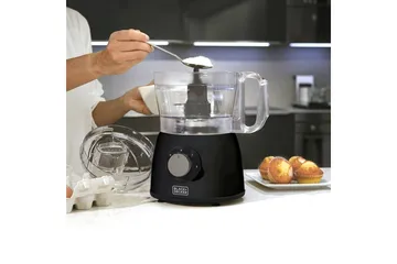 Matprosessor Black+Decker 600W Svart - Svart - Servering & borddekking - Kjøkkenmaskin - Blande & hakke - Foodprosessor