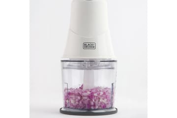 Minihakker Black+Decker 260W Hvit - Servering & borddekking - Kjøkkenmaskin - Blande & hakke - Foodprosessor