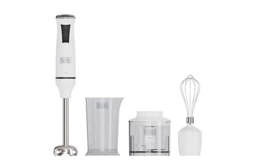 Stavmiksersett Black+Decker 750W Hvit - Hvit - Servering & borddekking - Kjøkkenmaskin - Blande & hakke - Stavmikser