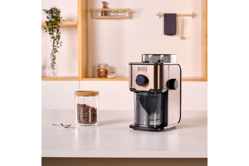 Elektrisk Kaffekvern Black+Decker 150W - Grå - Servering & borddekking - Kjøkkenmaskin - Kaffemaskin & kaffetilbehør - Kaffekvern & Espressokvern