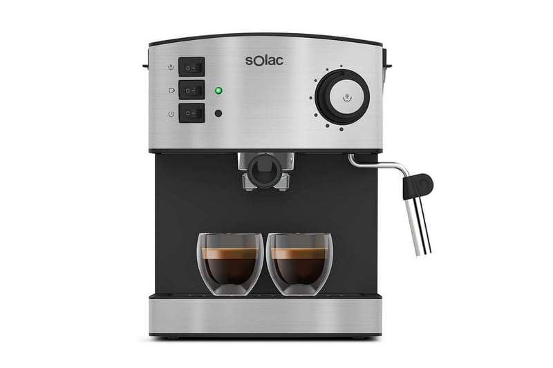 Espressomaskin Solac Taste Classic M80 Inox - Svart||Sølv - Servering & borddekking - Kjøkkenmaskin - Kaffemaskin & kaffetilbehør - Espressomaskiner