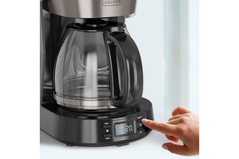 Kaffetrakter Black+Decker LCD 12 Kopper - Sølv - Servering & borddekking - Kjøkkenmaskin - Kaffemaskin & kaffetilbehør - Kaffetrakter