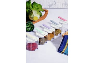 Krydderboks 5-pk - Hvit - Servering & borddekking - Kjøkkenmaskin - Skjære & male - Krydderkvern