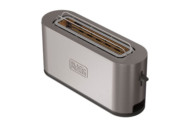 Brødrister Black+Decker 1 rom Rustfritt Stål