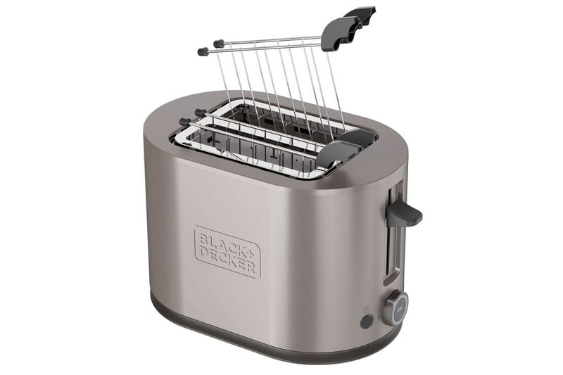 Brødrister Black+Decker 2 Rom Rustfritt 900W Stål - Servering & borddekking - Kjøkkenmaskin - Varme & koke - Brødrister