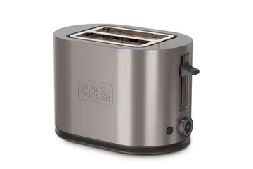 Brødrister Black+Decker 2 rom rustfritt 900W stål - Servering & borddekking - Kjøkkenmaskin - Varme & koke - Brødrister