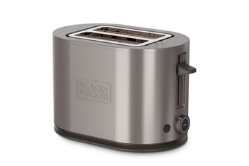 Brødrister Black+Decker 2 Rom Rustfritt Stål 20cm - 20cm - Servering & borddekking - Kjøkkenmaskin - Varme & koke - Brødrister