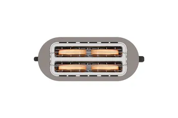 Brødrister Black+Decker 2 rom rustfritt stål - Sølv - Servering & borddekking - Kjøkkenmaskin - Varme & koke - Brødrister