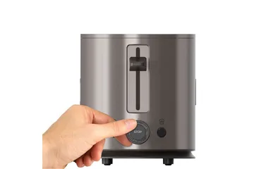 Brødrister Black+Decker 2 rom rustfritt stål - Sølv - Servering & borddekking - Kjøkkenmaskin - Varme & koke - Brødrister