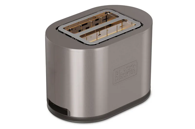 Brødrister Black+Decker 2 rom rustfritt stål - Sølv - Servering & borddekking - Kjøkkenmaskin - Varme & koke - Brødrister