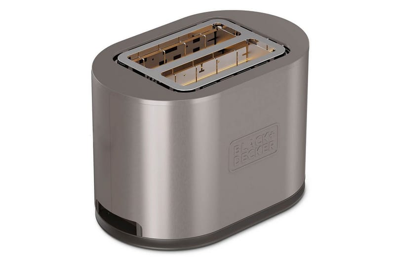 Brødrister Black+Decker 2 rom rustfritt stål - Sølv - Servering & borddekking - Kjøkkenmaskin - Varme & koke - Brødrister