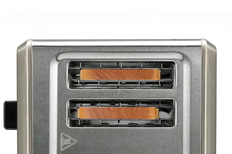 Brødrister Black+Decker 4 spor 1960W børstet stål - Grå - Servering & borddekking - Kjøkkenmaskin - Varme & koke - Brødrister