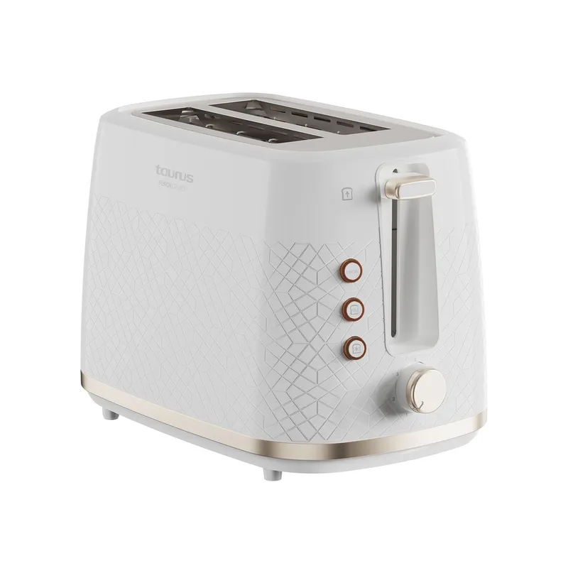 Brødrister Taurus Fusion Crunch langt spor hvit, hvit