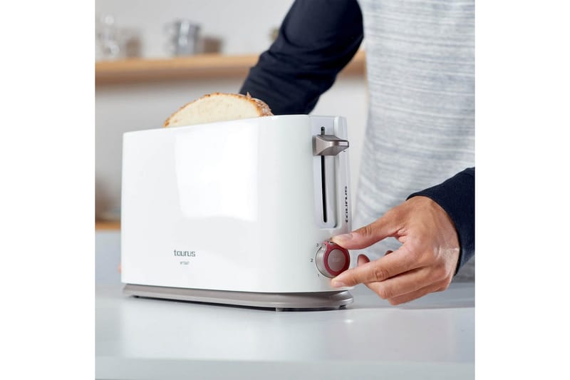 Brødrister Taurus Mytoast 1 Slot Hvit - Hvit - Servering & borddekking - Kjøkkenmaskin - Varme & koke - Brødrister