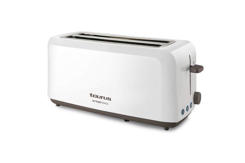 Brødrister Taurus Mytoast 2 Rom Hvit - Servering & borddekking - Kjøkkenmaskin - Varme & koke - Brødrister